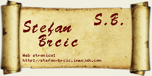 Stefan Brčić vizit kartica